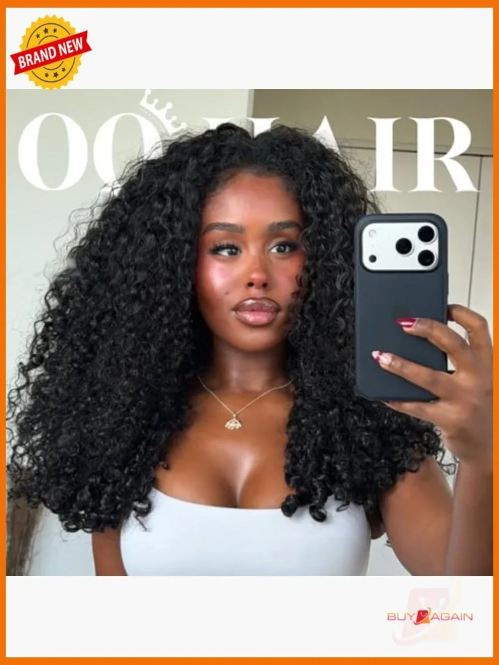 180% Density Curly Half Wig Beginner Friendly Glueless Drawstring Wear and Go